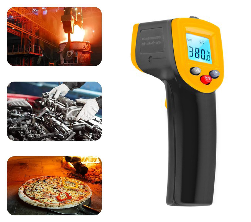 Zanesljiv laserski infrardeči termometer-pirometer